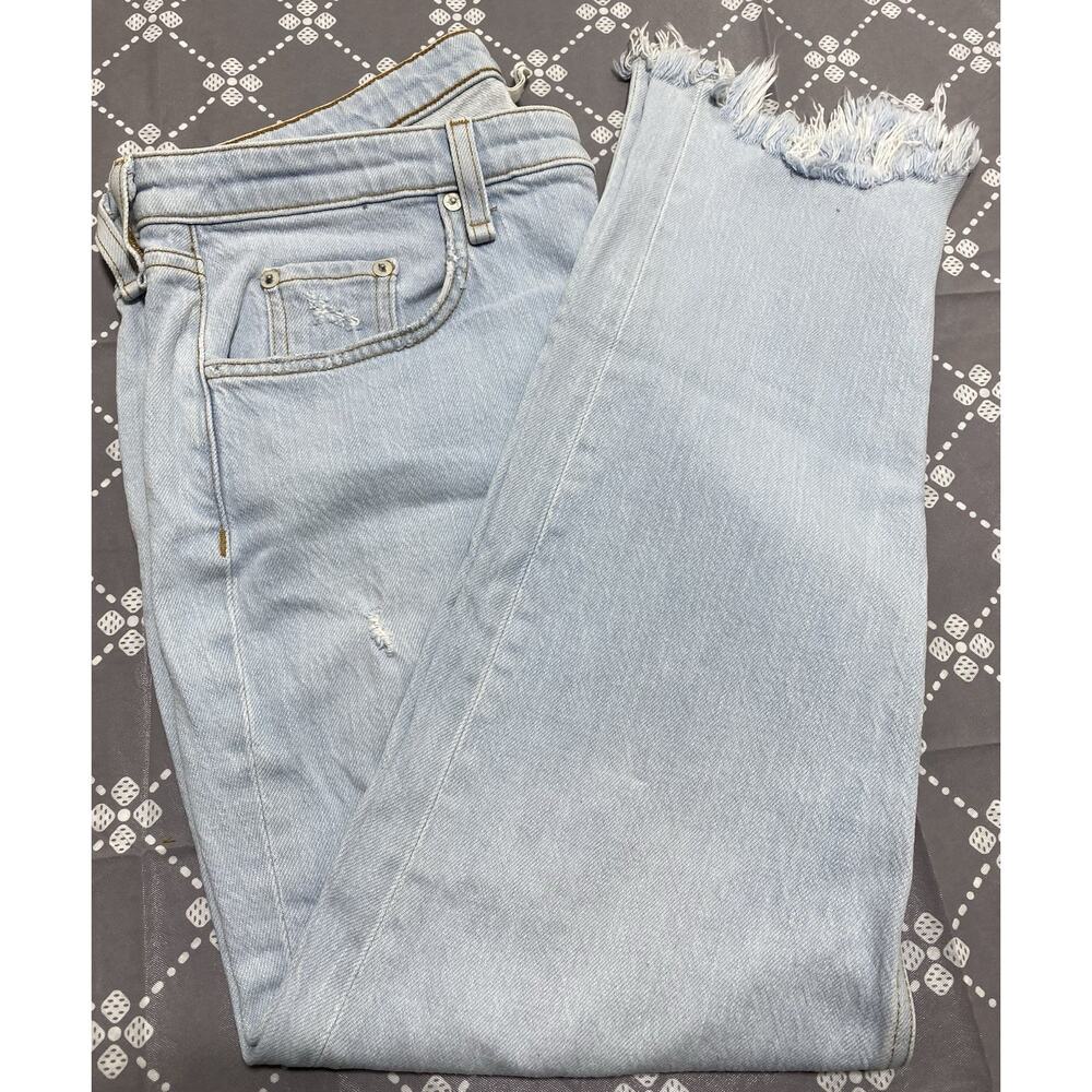 Rag And Bone Dre Low Rise Slim Boyfriend Jean Women Blue Denim Pant 31x28 D38